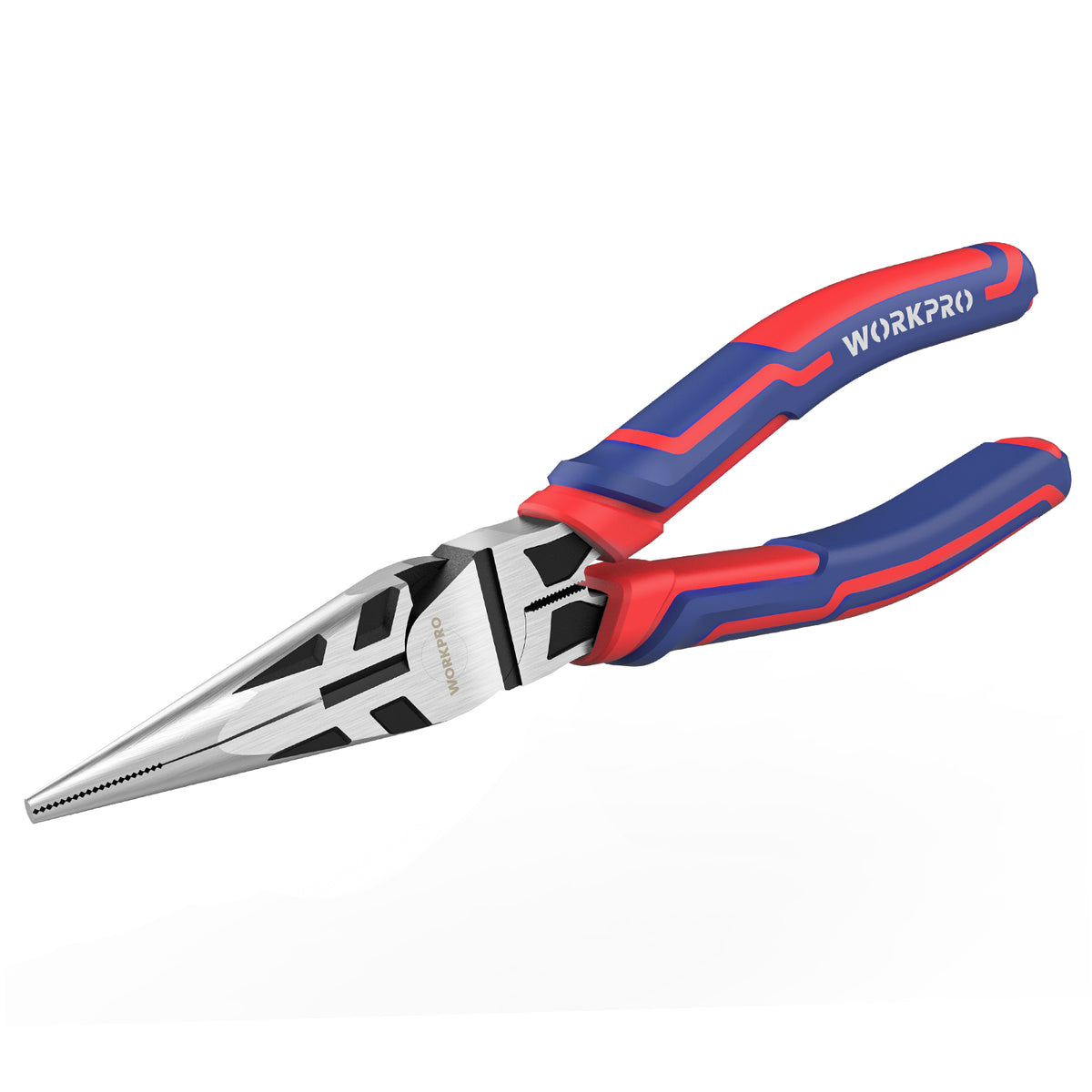 WORKPRO Premium 8 inch needle nose pliers with wire cutter, innovation and secure durable quality