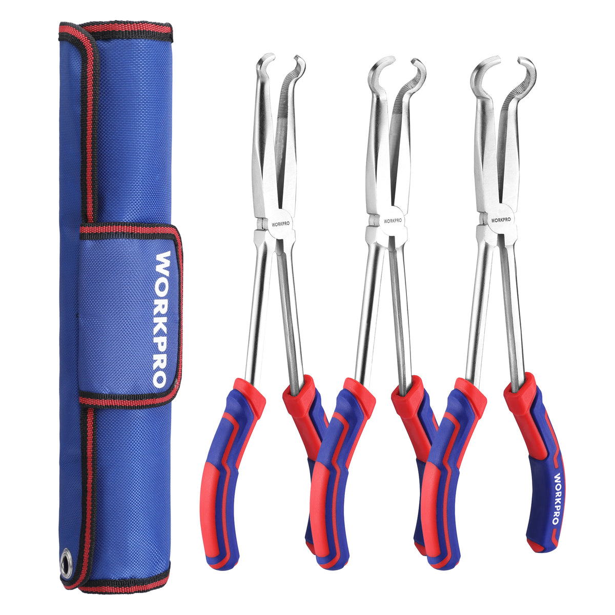 WORKPRO 3 PCS 11 inch hose gripper plier set with innovation quality high-quality secure grip