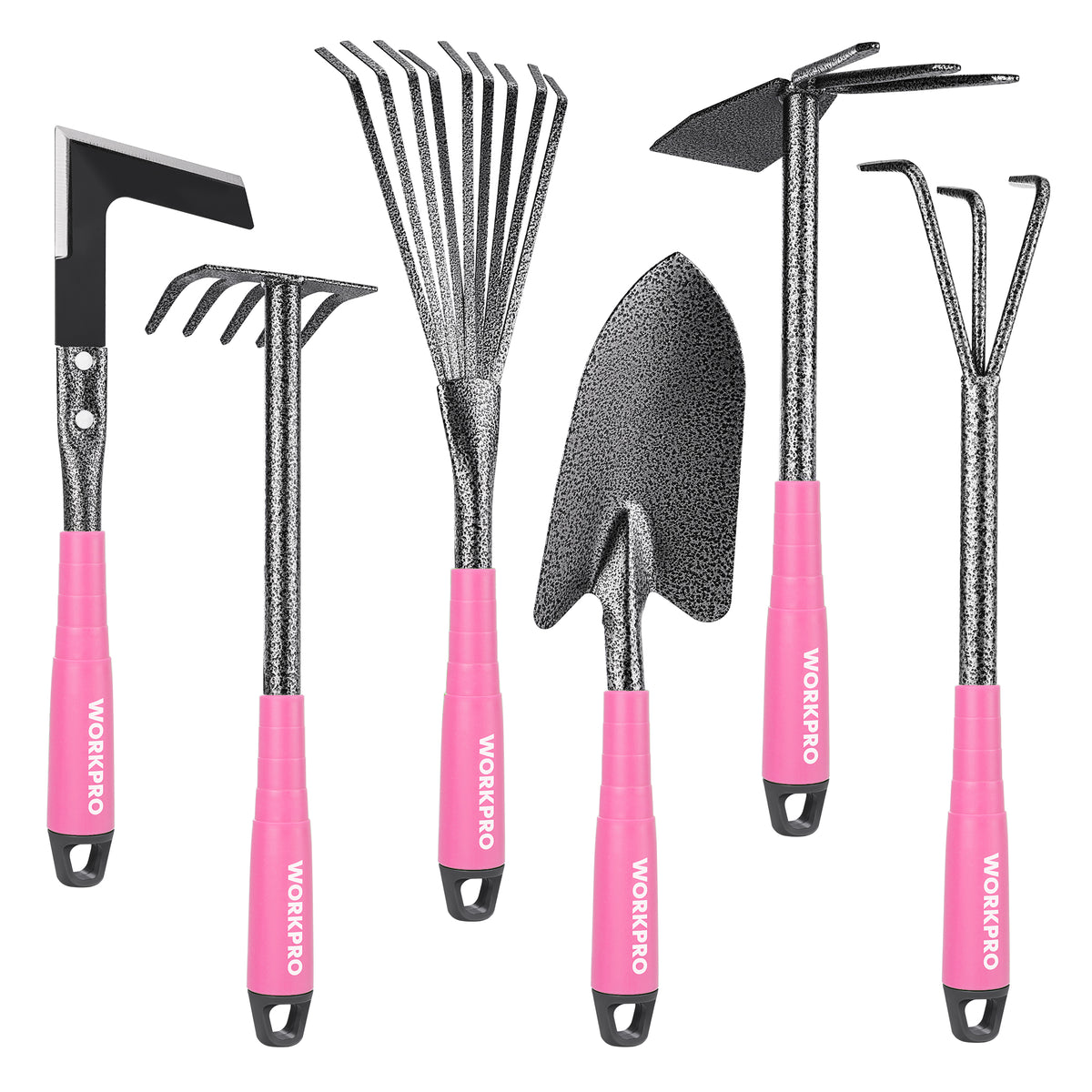 WORKPRO 6-piece garden hand tool set with innovation, quality, and durable heavy-duty trowel and rake tools