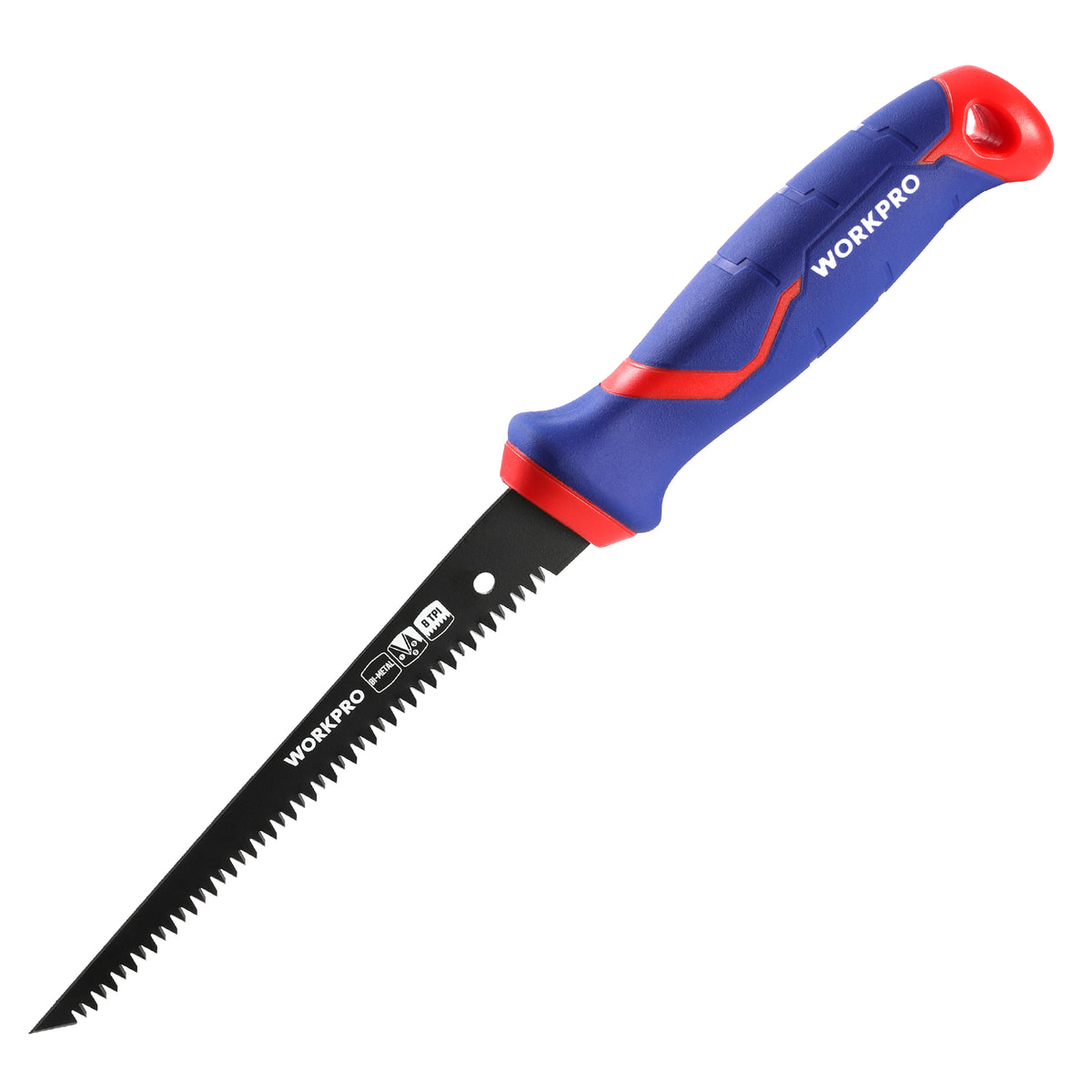 WORKPRO Drywall Saw 6 inch hand saw with 8 TPI bi-metal blade, innovation quality high-quality secure durable