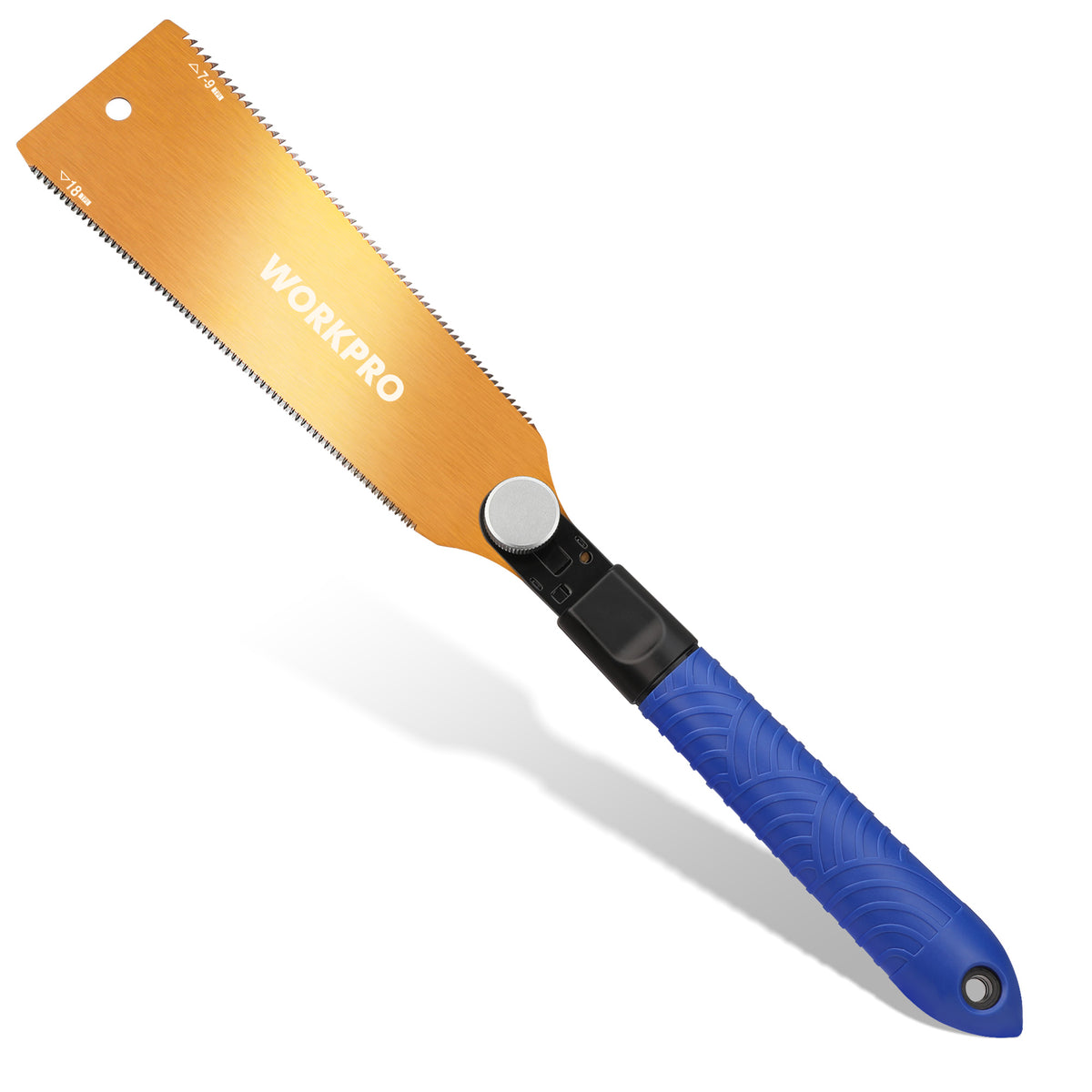 WORKPRO 8 inch Japanese pull saw with quality innovation, durable SK5 blade and non slip TPR handle