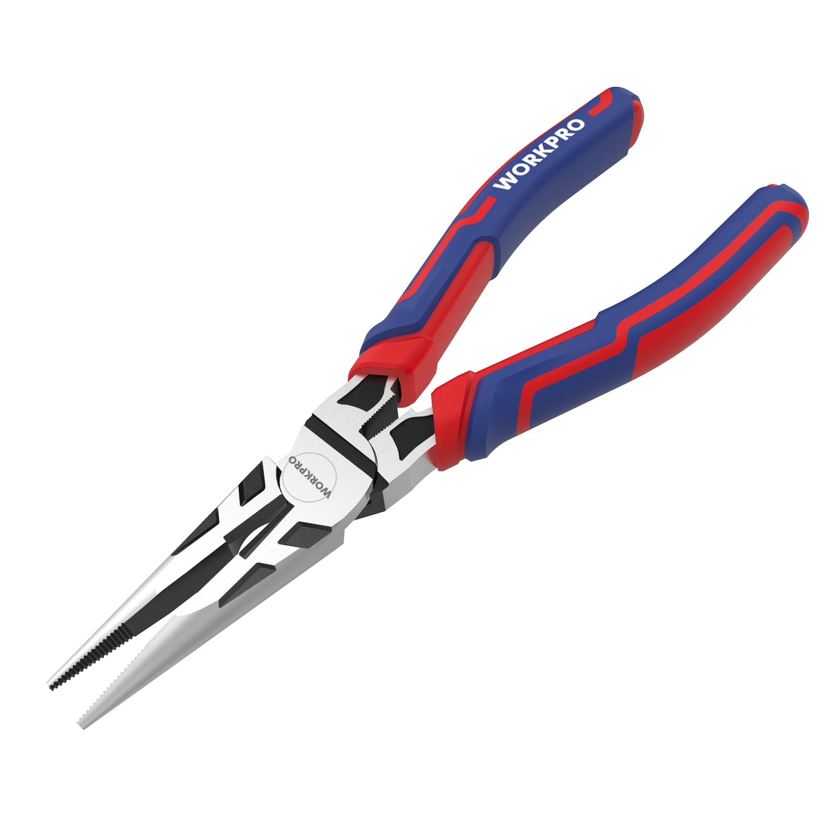 WORKPRO Premium 6 inch needle nose pliers with wire cutter, innovation quality and durable secure grip