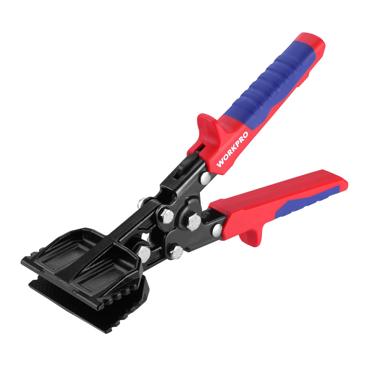 Workpro hand seamer tool, 3 inch sheet metal bender, red and blue pliers with steel construction