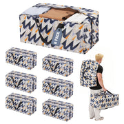 WORKPRO 6 Pack extra large moving bags in navy and orange with zippers, innovation quality and durable secure storage