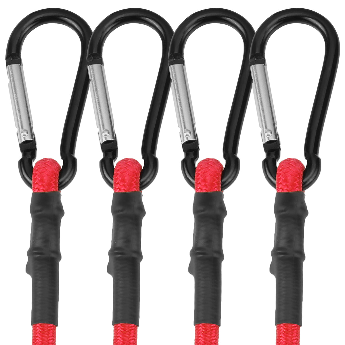 WORKPRO 24 inch bungee cords with hooks, 4 pack, innovation quality high-quality durable secure elastic rope