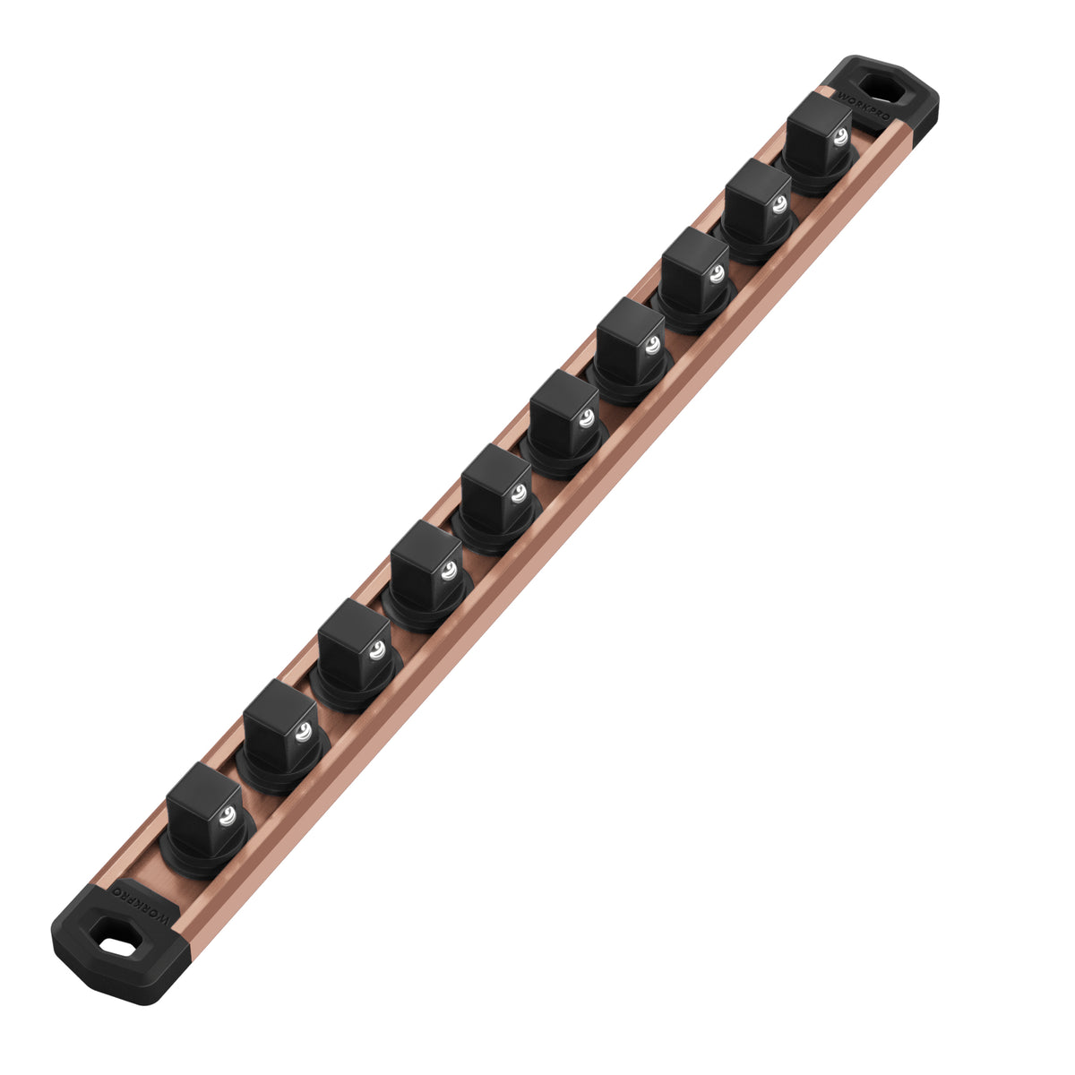 WORKPRO Magnetic Socket Organizer rack kit with 12 inch drive clips, innovation quality high-quality durable