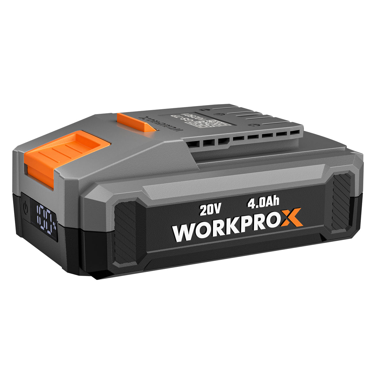 WORKPROX 20V 4.0Ah Li ion battery with USB C fast charge, innovation quality and durable secure LED display