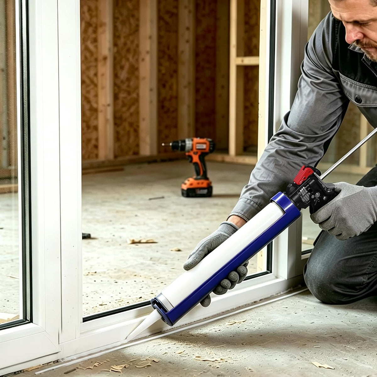 WORKPRO 29 oz Caulking Gun with innovation quality high-quality durable secure design, used indoors for sealing