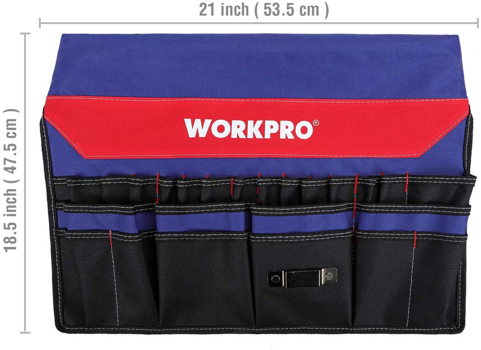 Tool Screwdriver Rack WORKPRO Bucket Tool Organizer with 51 Pockets (Tools Excluded ...