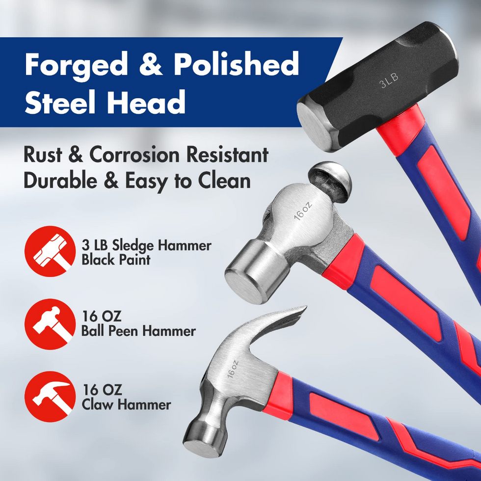 WORKPRO 5 Pcs Hammer Set – WORKPRO TOOLS